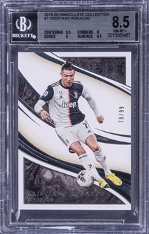 2020-21 Panini Immaculate Collection #7 Cristiano Ronaldo (#79/99) - BGS NM-MT+ 8.5